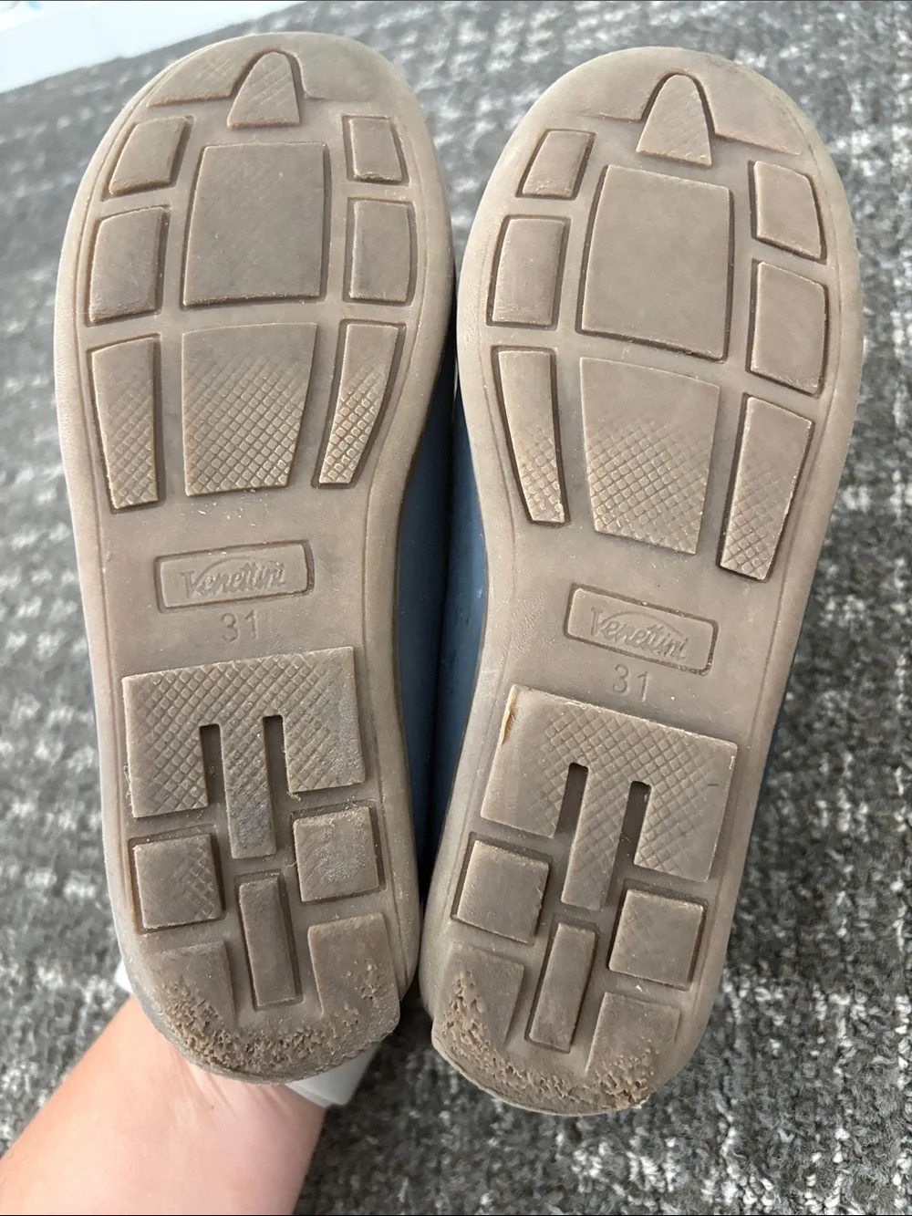 Venettini Navy Blue Kids Moccasin Loafers